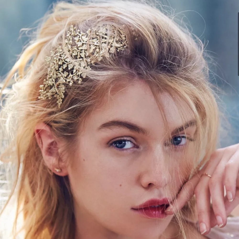 Gold Leaf Headband Bridal Headpiece